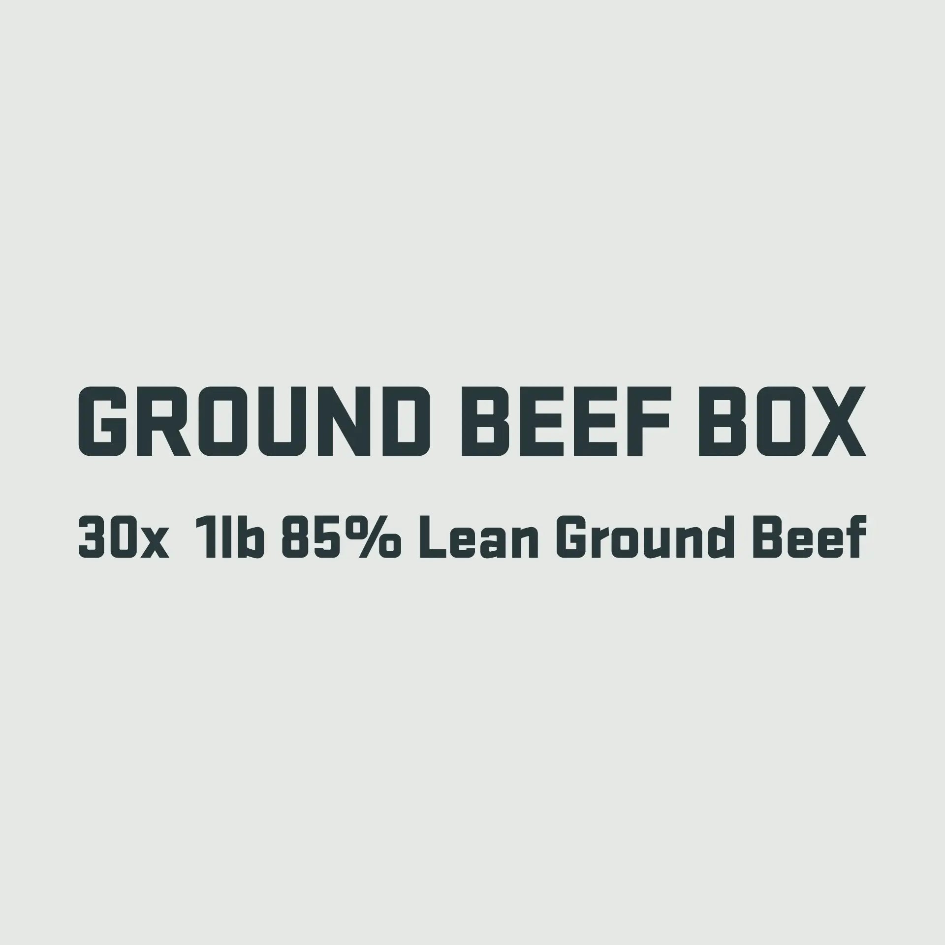 Ground Beef Box